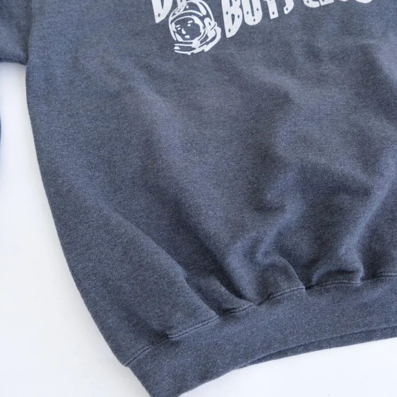 Hanes Ultimate Cotton Graphite Gray Billionaire Boys Club Crewneck Sweater Large - Picture 7 of 11